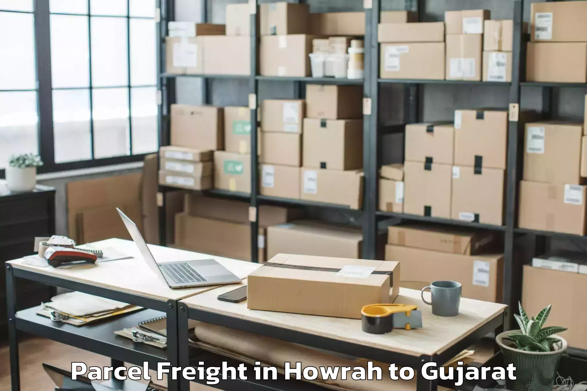 Leading Howrah to Talaja Parcel Freight Provider